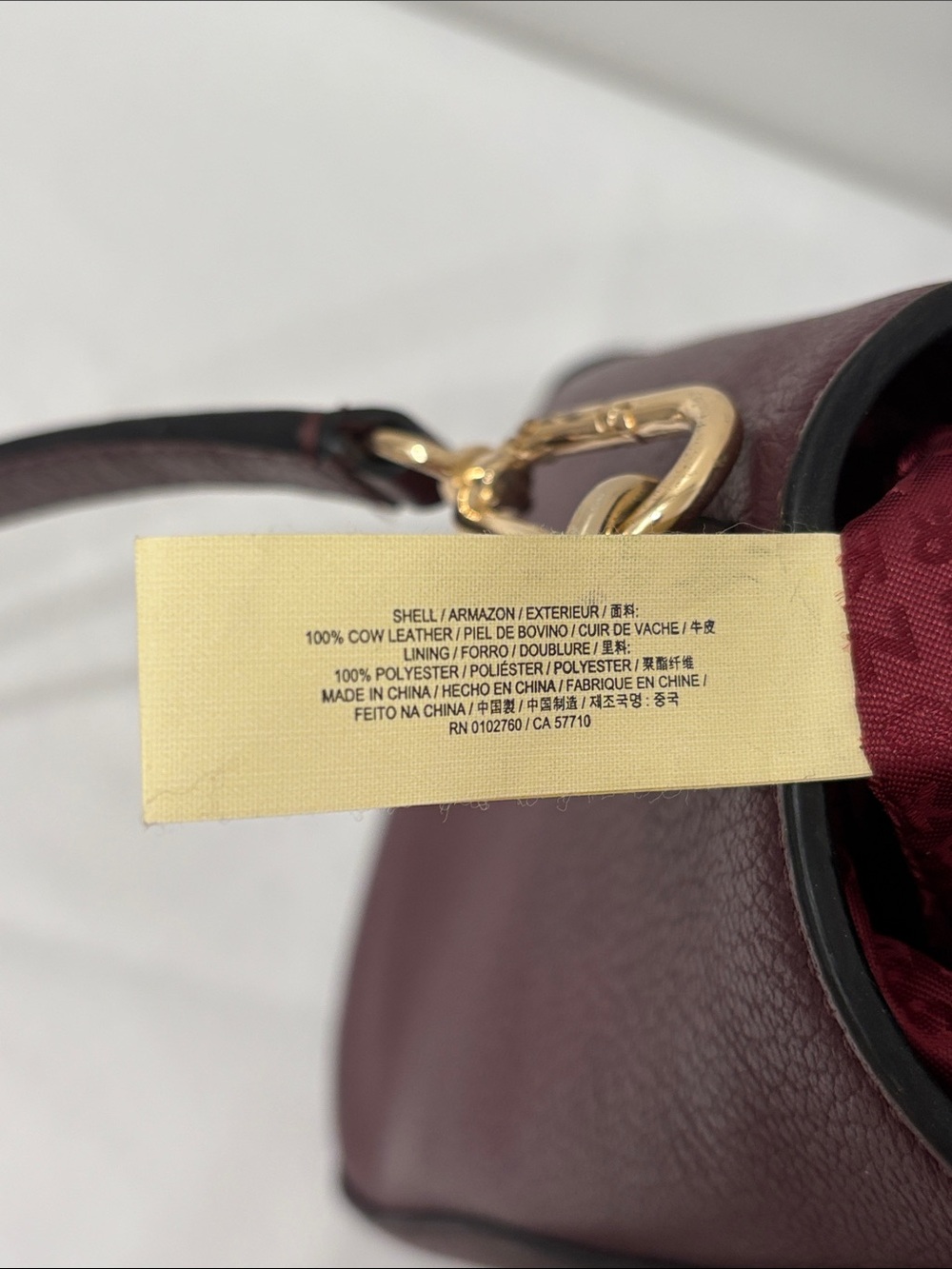 kate spade Burgundy Leather Tassel Satchel with Gold Hardware - Picture 6 of 11